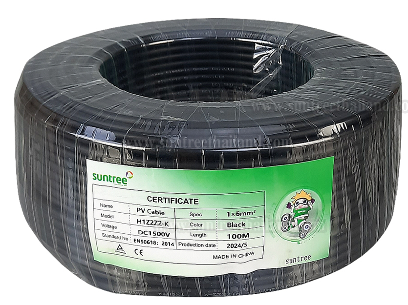 Câble PV H1Z2Z2-K 1*6mm² 1500V Noir