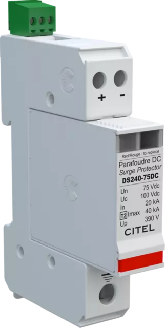 Parafoudre DC Citel 20-40 kA 75 V DS240S-75DC